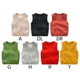 thumbnail image 5 of URMAGIC Toddler Boy Girl Winter Warm Sweater Kids Solid Color Sleeveless V-Neck Knitted Vest Comfort Sports Shirt, 5 of 5