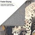 thumbnail image 4 of Dish Drying Mat, Graceful Snow Leopard Highly Absorbent Drying Matt Kitchen Counter, Dish Mat Drying Pad Dishes Drainer Mats for Kitchen Counter or Sink, 16 x 18 inch, 4 of 6