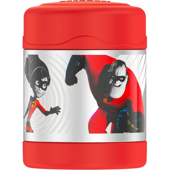 Thermos Vacuum Insulated Stainless Steel Funtainer Food Jar, Incredibles 2, 10oz