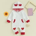 thumbnail image 4 of EnJoCho Baby Boy Valentines Day Jumpsuit Outfit Kids 𝖱ompers Spring 𝖢arnival Clothes Boys Festive Wear Playwear Jumpsuit, 4 of 9