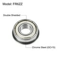 thumbnail image 3 of FR6ZZ Flanged Ball Bearing 3/8x7/8x9/32 inch Double Shielded Chrome Steel Flange Bearings, 10 Packs, 3 of 5