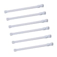 thumbnail image 1 of Dsseng 6 Pcs Tringle à Rideau à Tension à Ressort 7-12 Pouces Réglable Extensible Pression Tringles à Rideau Noires pour Cuisine Salle de Bain Fenêtre Maison, 1 of 2