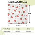 thumbnail image 2 of Tablecloth Red Strawberry Pattern Sweet Berry Design Kawaii Fruit Decor for Strawberry Lover, 2 of 5