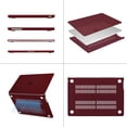 thumbnail image 3 of MOSISO Compatible with 2025-2023 MacBook Air 15 inch Case M4 A3241 M3 A3114 M2 A2941 with Liquid Retina Display Touch ID, Plastic Hard Shell Case&Keyboard Cover&Screen Protector&Type C, Burgundy, 3 of 6