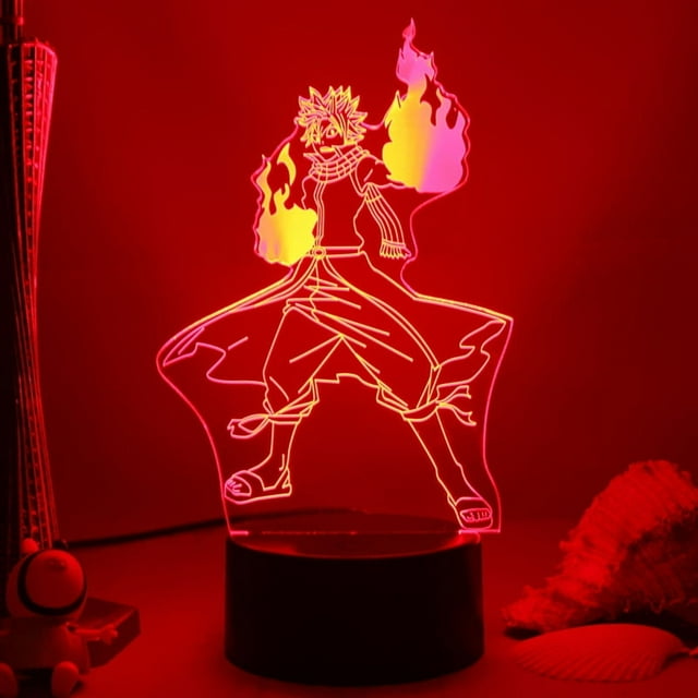 Luz nocturna LED 3D Fairy Tail Etherious Natsu Dragneel