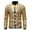 a-Gold427130, variant on Men's Coat Autumn Winter Solid Color Sequin Bomber Jacket With Gold Striped Trim Full Zip Long Sleeve Coat For Night Events Activities Warm Outerwear