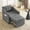Dark Gray, variant on Bezseller 3-in-1 Convertible Sleeper Chair, Sleeper Chair with Adjustable Backrest for Apartment, Beige