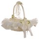 thumbnail image 1 of Cesta de encaje para niña de las flores, ideal para decoración de bodas y fiestas (blanco leche), 1 of 5