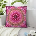 thumbnail image 6 of ZICANCN Pink Flower Decorative Throw Pillow Covers, Bed Couch Sofa Decorative Knit Pillow Covers for Living Room Farmhouse 22"x22", 6 of 8