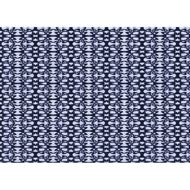 Ahgly Company Machine Washable Indoor Rectangle Transitional Night Blue Area Rugs, 7' x 10'