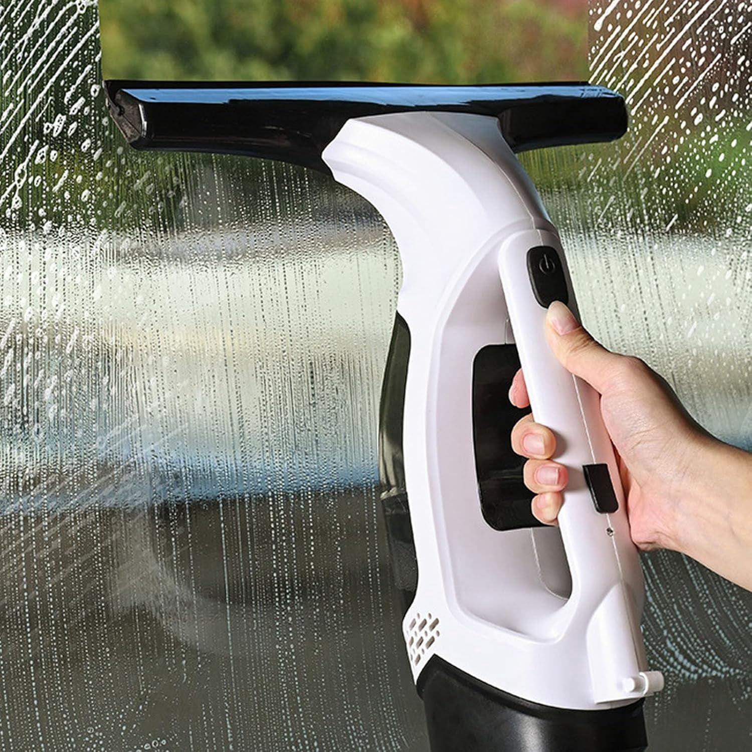 Power Blade Window Cleaner, PowerBlade Vacuum Squeegee – Electric Window Cleaning Tool with Suction, Cordless Glass Vacuum Squeegee for Streak-Free Shine, Home Window Washing Gadget