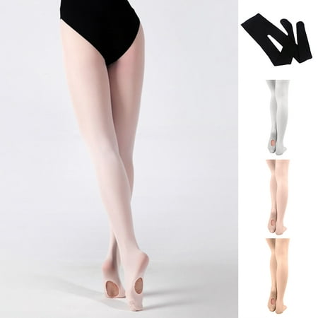 

Windfall Girls Ultra Soft Pro Dance Tight/Ballet Transition Tight Convertible Tights Dance Stocking Footed Socks Ballet Pantyhose for Kids Adults