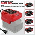 thumbnail image 3 of Portable Mini Battery Charger for Mil*wau*kee 18V Lithium Battery 48-11-1820 48-11-1828 48-11-1830 48-11-1835, 3 of 9