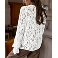 thumbnail image 2 of PRETTYGARDEN Women's Dressy Casual Lace Blouse Long Sleeve Button Up Shirts Tops Spring Fall Fashion Clothes, 2 of 8