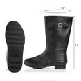 thumbnail image 2 of Norty Women's Hurricane Rain Boots – Waterproof Mid-Calf Length 11 inch Rubber Winter Spring and Garden Boots - runs a 1/2 size large, 2 of 4