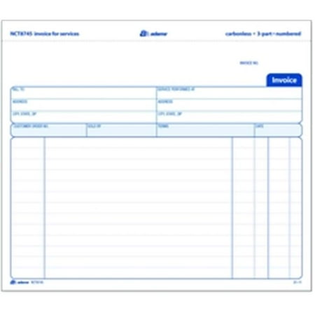 Adams NCT8745 Invoice for Services