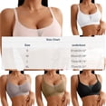 thumbnail image 2 of qelini Lace Bras for Women Thin Strap Wireless Breathable Bralettes Side Support Seamless Everyday Tshirt Bra, 2 of 7