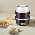 thumbnail image 3 of RKSTN Electric Lunch Boxes Hot Household Stainless Steel Lunch Box Display Function Car Insulation Plug In Lunch Box organization and storage, 3 of 4