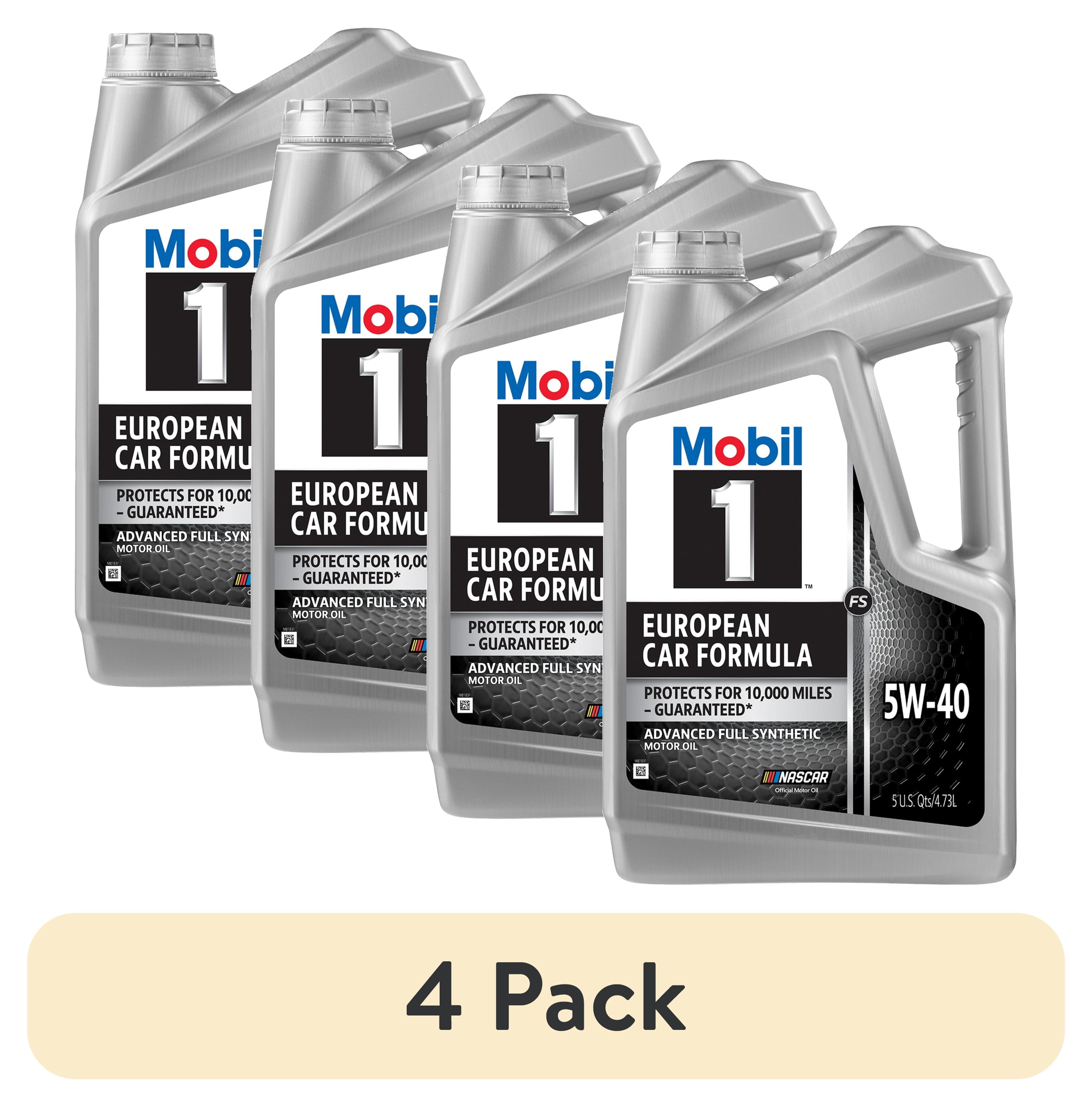 4 pack) Mobil 1 FS European Car Formula Full Synthetic Motor Oil