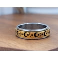 thumbnail image 4 of Spinner Ring Titanium steel Worry Ring, Meditation Ring Anxiety / Stress, 4 of 11