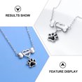 thumbnail image 2 of MasteelfCA Collier Patte de Chien Adorable Cœur d'Amour Mode Empreinte d'Animal, 2 of 7
