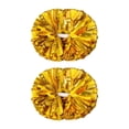 thumbnail image 3 of 2 pompones de animadora con mango de 6 pulgadas. Oro, 3 of 9