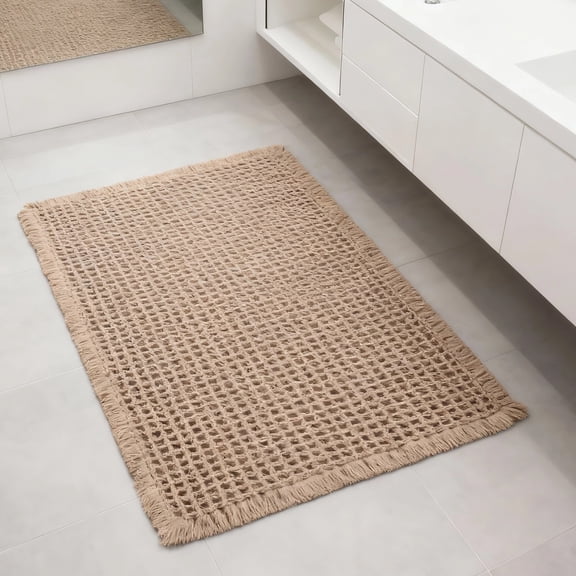 Bath Mat, Quick Dry Absorbent Bath Mat, Non Slip Anti Mould, Multi-Layer Bathroom Mat for Bathroom, Shower Room, Entrance Door, 27.6 x 22.8 in