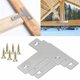 thumbnail image 3 of 100pcs Flat Tee Mending Plate, Stainless Steel T Brackets, 3 of 5