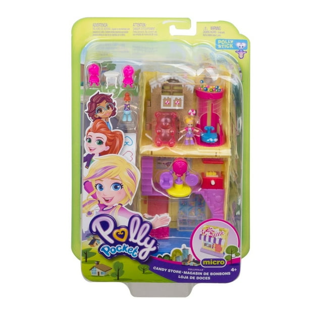 Tienda de Dulces Pollyville con pisos munecas y accesorios