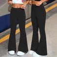 thumbnail image 5 of Cutuoiiu Women's Fashion Solid Color High Waist Flared Pants Casual Loose Yoga Flare Trousers Gifts, 5 of 7