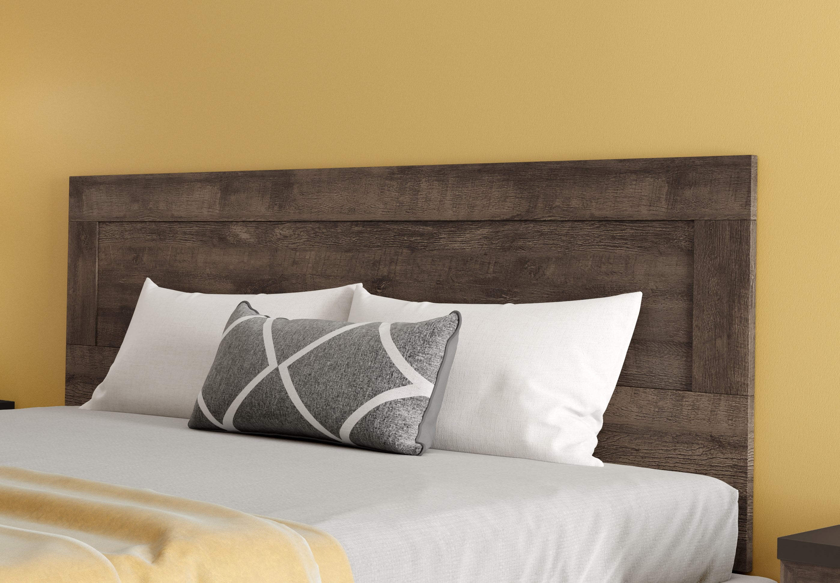 Midtown Concept Quebec Queen Size Set Bed with Headboard