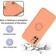 thumbnail image 5 of Compatible with Samsung A51 Case Silicone Cute Shockproof Anti-Scratch Samsung Galaxy A51 Phone Case with Ring Kickstand Full Body Protection Cases for Women (Orange), 5 of 14