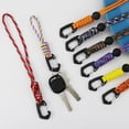 thumbnail image 5 of 1Pcs Multifunction 7-core Keychain Flashlight Small Tool Sports Accessories Key Ring Braid Rope Umbrella Rope Hook Key Lanyard LONG TRIANGLE SAND CAMO, 5 of 8