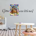 thumbnail image 3 of Owl Wall Decal Grow wise little owl Nursery Playroom Quote Home Decor Sticker Vibrant Quote Bedroom Decoration - Size: 20 In X 8 In, 3 of 5