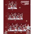 thumbnail image 6 of Christmas Garage Door Banner Cover 6 x 13 ft, Red Plaid Christmas Hat Snowman Christmas Garage Door Decorations Holiday Christmas Backdrop Decor for Winter New Year Xmas Party, 6 of 6