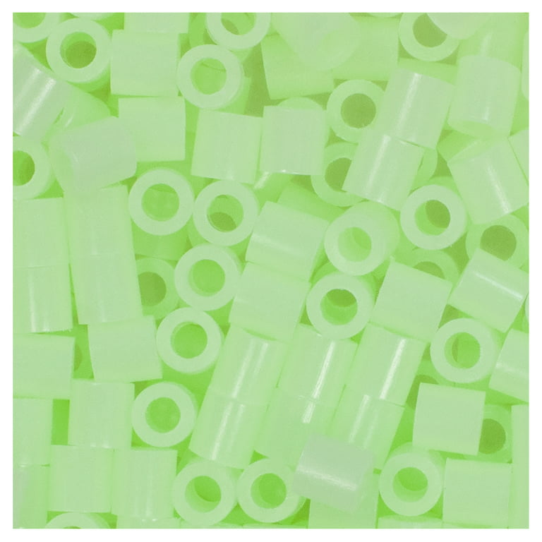 Perler 6,000 Bead Bag - Glow-in-the-Dark Green Fuse Beads, Ages 6