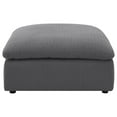 thumbnail image 3 of Hobo Square Ottoman, Charcoal Gray Fabric, Foam Cushions, 40 Inch, 3 of 5