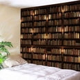 thumbnail image 1 of Mashaouyo Clearance Home Tapestry Wall Hanging Bookcase Pattern Retro Decorative Holiday Decorations, 1 of 3