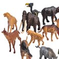 thumbnail image 4 of 12 / juego de estatuil de plástico de les modelo de acción, decoración de escritorio, juguete educativo, accesorio de enseñanza para Sunnimix estatuilla de animales salvajes, 4 of 8