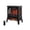 Powder Coated + Electric + Antique Black + Vent Free + Freestanding + Tempered Glass + Sheet Metal + Electric, variant on 23 Inch Electric Fireplace Insert with Remote and Timer - Ultra Thin Heater for TV Stand, Antique Black, Tempered Glass, Realistic Flame, Overheating Protection, 1400W