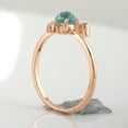 thumbnail image 3 of KIRAN FINE JEWEL Bezel Round Blue Apetite Iolite Cocktail Band Ring Rose Gold Plated 925 Sterling Silver Wedding Band Ring Statement Jewelry Gift For Her, 3 of 5