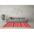 thumbnail image 3 of Ahgly Company Indoor Square Oriental Red Modern Area Rugs, 3' Square, 3 of 4