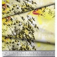 thumbnail image 3 of Soimoi Rayon Fabric Texture & Lily Flower Print Fabric by the Yard 42 Inch Wide, 3 of 3