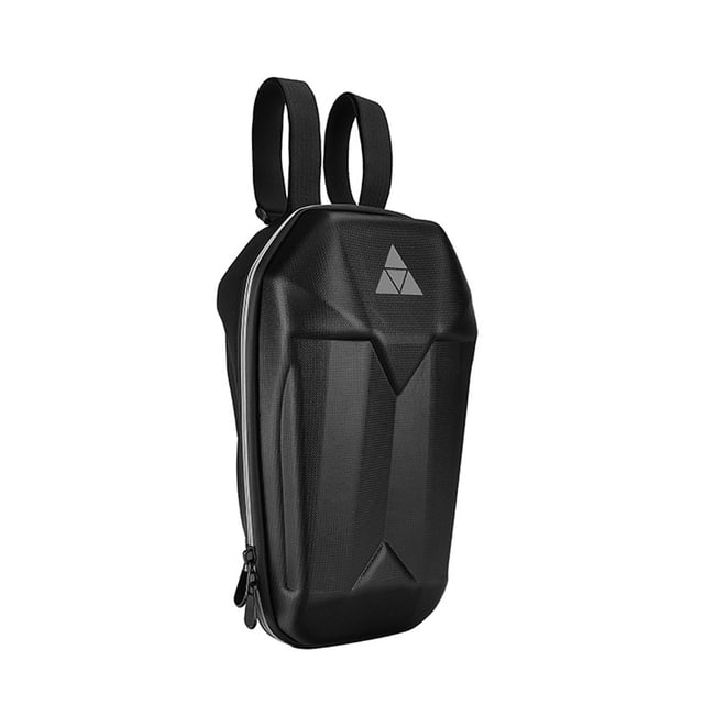 Bolsa de almacenamiento frontal para patinete eléctrico con capacidad de 5L carcasa dura de EVA para colgar en monopatín