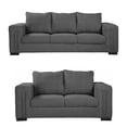 thumbnail image 1 of Sala 3-2 TRINITY Taos 2 piezas ( Sofá, Love Seat ) Gris Noche, 1 of 8
