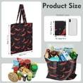 thumbnail image 3 of Sac Fourre-Tout en Toile Piments Mignon Motif Légumes Rouges Épicés Illustration Peinture Esthétique Kawaii Dessin Animé Réutilisable Écologique Léger Pliable, 3 of 6