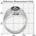 thumbnail image 2 of TK8X023 - High polished (no plating) Stainless Steel Ring with Top Grade Crystal  in Clear Size 12, 2 of 5