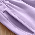 thumbnail image 4 of Spazoro Toddler Girls Boys Sweatpants, Long Sleeve Elastic Waist Solid Baggy Casual Jogger for Sports Purple Size 4-5T, 4 of 6