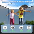 thumbnail image 3 of SENCHO GINSYTALIOR 14FT Outdoor Trampoline for Kids and Adults, Backyard Trampoline with Basketball Hoop , Enclosure Net and Ladder,  Heavy Duty Trampoline Capacity for 2-6 Kids(14FT,Blue）, 3 of 8