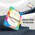 thumbnail image 3 of Shockproof Case for Apple iPad 6th 5th Generation 2018 2017 / iPad Air 2 9.7 Inch, Rotating Kickstand Pencil Holder Shoulder Strap Hand Strap Kids Friendly Bumper Cover, Colorful Blue, 3 of 8